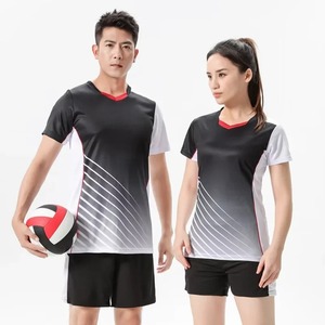 Conjunto de uniforme de voleibol personalizado transpirable de manga corta para mujer de secado rápido - Product Image 3
