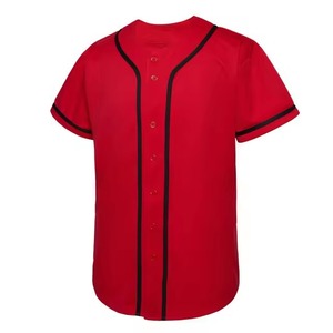 Men's Blue Baseball Jersey Short Sleeve Moisture Wicking Regular Fit Solid Color Button Front Adult Sports Apparel - Product Image 2