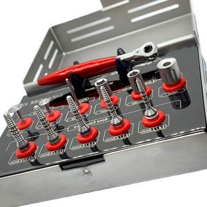 Kit d'expansion osseuse dentaire Fida International, 12 pièces, en acier inoxydable, réutilisable, certifié ISO, avec disques de scie pour implants et lifting sinus - Product Image 2