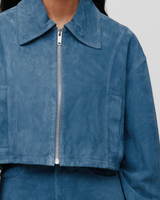 2025 hiver saison nouveau Style mode Look femmes conception personnalisée 100% véritable chèvre daim cuir veste femmes tenue décontracté
