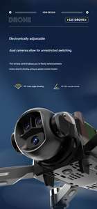 Drone de photographie aérienne S25 HD, quadrirotor évolutif électro-optique à flux optique sans balais - Product Image 4