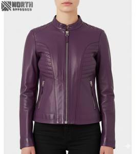 Respirant hiver chaud femmes veste en cuir tenue décontracté femmes mode veste en cuir à prix raisonnable veste en cuir personnalisée - Product Image 1