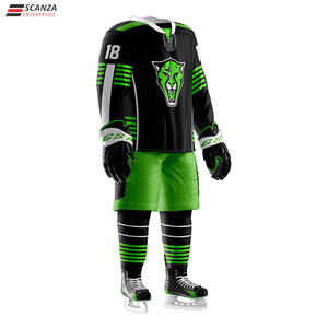 ชุดเสื้อเจอร์ซีย์เล่นฮ็อกกี้น้ำแข็งสำหรับผู้ชายและผู้หญิงชุดเสื้อเจอร์ซีย์ออกแบบได้เองใหม่ - Product Image 3