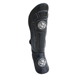Fournisseurs en gros de protège-tibias de Muay Thai avec protection professionnelle en cuir, fabriqués pour le kickboxing, le MMA, la boxe, légers, logo OEM - Product Image 6