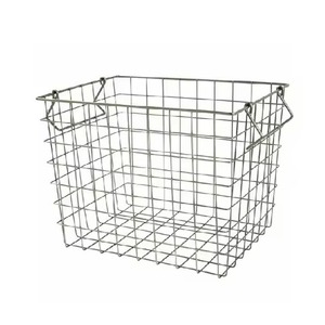 Heavy Duty Rustic Metal <b>Wire</b> <b>Storage</b> <b>Basket</b> Strong Organizer for Home Kitchen Dining Room Stylish Durable Modern - Product Image 6