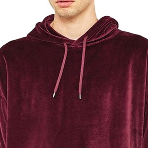 Sweats à capuche en velours pour hommes respirants, entièrement personnalisés, nouvelle mode, vente chaude, qualité supérieure, sweats à capuche en velours pour hommes à prix avantageux - Product Image 2