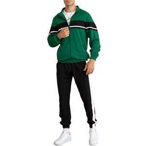 Chándales para hombre Conjuntos de Jogger deportivos atléticos de 2 piezas Chaquetas informales de manga larga con cremallera Trajes de ropa deportiva - Product Image 1