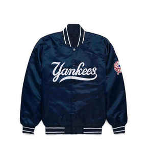 Nueva moda llegada elegante barato al por mayor personalizado elegante satén Varsity chaqueta de Bombardero - Product Image 1