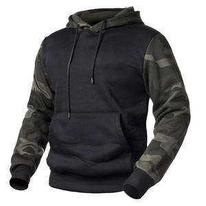 Sudadera con capucha de camuflaje ajustada de peso pesado personalizada poliéster francés Terry Vintage pulóver gimnasio camuflaje sudaderas con capucha hombres sudadera Casual - Product Image 1