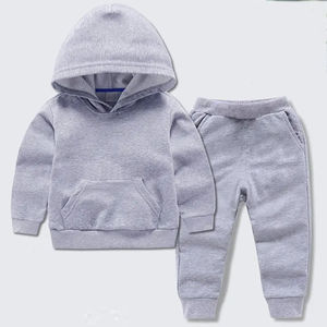 Ensemble de survêtement zippé deux pièces personnalisé pour garçons, motif uni, logo imprimé, grandes tailles, 100 % coton, vente en gros - Product Image 3