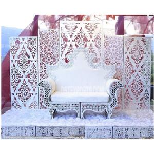 Moroccan Theme <b>Wedding</b> White Laser Cut <b>Frames</b> Designer White Laser Cut <b>Frames</b> for <b>Wedding</b> Stylish Laser Cutting <b>Wedding</b> <b>Frames</b> - Product Image 1