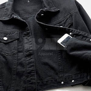 Chaqueta vaquera cálida de Invierno para mujer hecha a medida 2025 Precio de procesamiento de punto de patrón sólido - Product Image 6