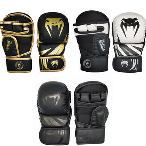 Guantes de Boxeo MMA Universales de Cuero para Combate Mixto al por Mayor con Muñequera Personalizada OEM - Product Image 4