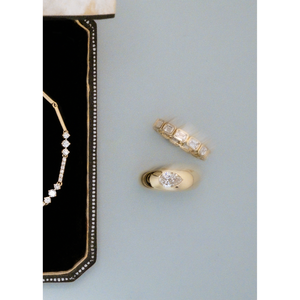 Anillo de Compromiso Carmen con Diamantes en Oro Amarillo y Blanco de 14k con Múltiples Opciones de Forma - Product Image 6