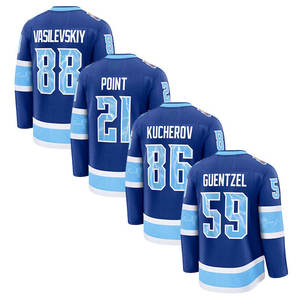 Jersey de Hockey sobre Hielo Personalizado, Uniforme de Equipo Azul Rey, Nombre y Número del Jugador Personalizados, Detalles Cosidos, Transpirable y de Alto Rendimiento - Product Image 2