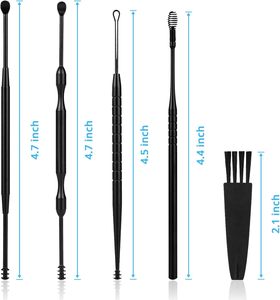 Ensemble d'outils de nettoyage de cire d'oreille de précision supérieure Kit d'hygiène d'oreille pour Instruments de soins de beauté Ensemble d'outils de nettoyage de cire d'oreille - Product Image 3