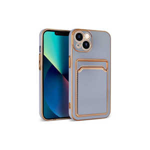 Étui en silicone Netzy SAFA Bark Card Holder pour iPhone 13 13 Pro 13 Pro Max 14 Plus 7Plus-Lila Coques de téléphone portable - Product Image 1