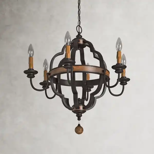 Lustre en métal de haute qualité Design Vintage vente chaude lustre lampes Bar décoratif fait à la main meilleur prix - Product Image 1