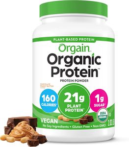 Poudre de protéines végétales bio Orgain, chocolat-beurre de cacahuète, 2,03 lb - Product Image 1