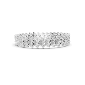สร้อยข้อมือเพชรเทียมทรงลูกแพร์ 17.582 กะรัต คุณภาพ VVS-VS สี EF เพชร CVD ทอง 18KT 14KT 10KT เงิน 925 โรสโกลด์ สำหรับผู้หญิง - Product Image 4