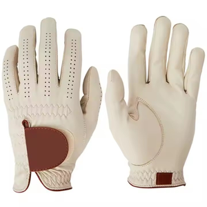 Logo personnalisé Top fabricant brodé cabretta cuir gant de golf OEM haute qualité en peau de mouton Cabretta gants de sport - Product Image 4