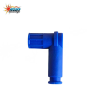 SUN Racing Nouveau Capuchon de bougie d'allumage universel de haute qualité en bakélite bleue pour moto # 90