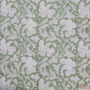 ปลอกผ้านวมผ้าฝ้ายพิมพ์ลายบล็อกมืออินเดียสีเขียวปัญญาชนสีเขียวสำหรับผู้หญิงชุดคลุมผ้านวมสำหรับเด็กผู้ชายและเด็กผู้หญิงกลางแจ้ง - Product Image 2