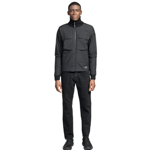 <b>Mens</b> Tactical Hybrid Zip Sweater Utility Style Jacket Knit Back Long Sleeve Casual Outdoor Layering Top - Product Image 1