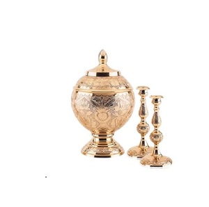 Urna de Metal hecha a mano de tendencia caliente, urna de cremación elegante, recuerdo conmemorativo de cenizas humanas, suministros funerarios, forma de tamaño personalizado - Product Image 1