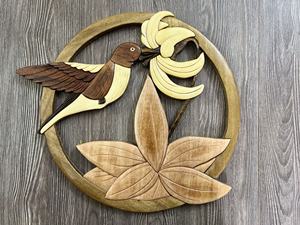 Custom OEM <b>Wooden</b> Wall Hanging Carved Logo Luxury Home Decor Animal Wood <b>Plaques</b> Art Style for Interior Decoration - Product Image 2