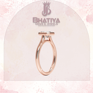 Bague de fiançailles en argent 925 avec lunette de beauté Asscher Cut 1-3 CT Center Lab Grown Diamond IGI Certified - Product Image 4