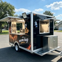 Remorque de restauration entièrement équipée, remorque alimentaire mobile avec cuisine complète, remorque de concession commerciale pour la restauration rapide