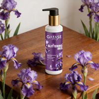 Lait corporel parfumé floral Gatase Iris, crème hydratante et lissante en profondeur pour peaux sèches, parfum longue durée