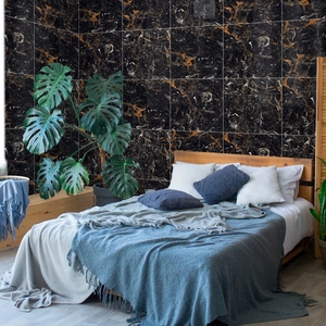 Descubre la belleza atemporal con los azulejos de porcelana de 60x60cm hechos a mano en la India, azulejos de pared de porcelana con acabado de mármol de alta calidad en la India - Product Image 1