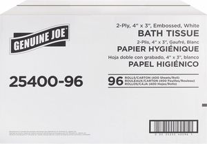 Papier toilette Joe Jumbo Roll authentique, blanc, 2 plis, papier hygiénique commercial haute capacité, 8 rouleaux/boîte (GJO2506008) - Product Image 2