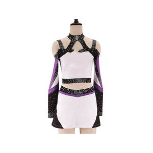 ชุดเชียร์ลีดเดอร์ของเด็กชุดพลอยเทียมชุดเชียร์ลีดเดอร์ออกแบบได้ตามต้องการสำหรับนักแสดงสาว2025 - Product Image 1