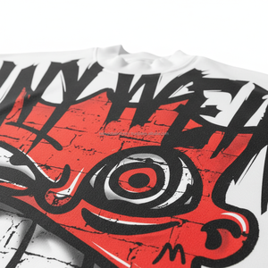 High Quality Eco-Friendly Heavyweight Boxy Oversized Streetwear T-<b>Shirt</b> Custom Screen Print Heavy Cotton Cropped Graphic <b>Men</b> - Product Image 3