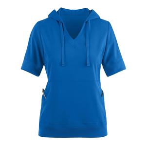 ชุดเครื่องแบบพยาบาลของผู้หญิงชุดเสื้อฮู้ดขัดผิวแขนสั้นมีกระเป๋า3กระเป๋าสำหรับ A1ชุดเสื้อฮู้ดการแพทย์ - Product Image 2