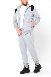 Conjunto Deportivo de Invierno Unisex Rojo Personalizado de Moda, Sudadera de Felpa Francesa, Transpirable, Reversible, Elástico en Cuatro Direcciones - Product Image 2