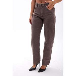 Jeans Marron 7492, Tissu Denim Simple et Tendance - Product Image 3
