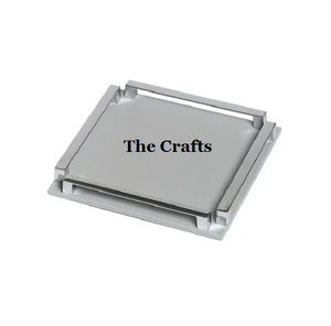 ถาดเสิร์ฟอาหารทรงสี่เหลี่ยมพร้อมที่จับอลูมิเนียมถาดไม้และหนังดีไซน์ที่น่าสนใจ - Product Image 4