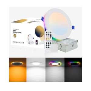 Bảng Điều Chỉnh Thông Minh <span class=keywords><strong>LED</strong></span> Đèn Relight 9W + 2W Mới Tùy Chỉnh Thiết Kế Trắng <span class=keywords><strong>Downlight</strong></span> 2700K-6000K Có Thể Điều Chỉnh Ánh Sáng Ban Đêm Cho Hội Thảo - Product Image 2