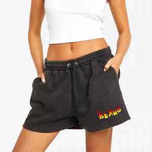 High Quality <b>Women's</b> <b>Shorts</b> Quickdry 100% Cotton Material Lightweight <b>Shorts</b> For <b>Women</b> Streetwear Customised Logo - Product Image 1