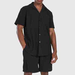 Vente en gros Vêtements de plage hawaïens neufs à impression personnalisée OEM d'été Ensemble chemises et shorts pour hommes - Product Image 1
