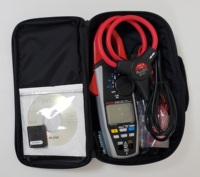 Medidor de pinza True RMS AC/DC con registro de datos, medición de corriente CC, impermeabilidad IP54, seguridad CAT IV 600V, 16.000 registros, 35mm