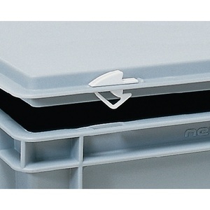 Cierres a Presión Blancos para Contenedores de Transporte y Apilamiento, 10 Piezas por Bolsa, Lockweier - Product Image 1