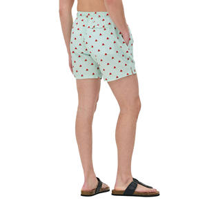 Pantalones cortos de playa de secado rápido para hombre, bañadores impermeables estampados de talla grande, estilo informal, transpirable, tejido frontal liso, estambre 100% - Product Image 2