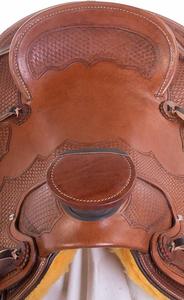 Selle en cuir anglais Western Ridex avec ensemble de punaises de siège dures pour l'équitation équestre confortable - Product Image 6