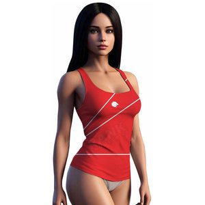Ropa Deportiva, Camiseta sin Mangas para Mujer, Tejido Transpirable, Logotipo Personalizado en la Parte Delantera, Camiseta sin Mangas de Alta Calidad para Mujer - Product Image 2