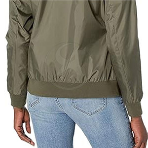 New Winter Style Custom Color <b>Women</b> Slim Fit Breathable Knitted <b>Bomber</b> <b>Jacket</b> Plain Design Made in Pakistan OEM - Product Image 6